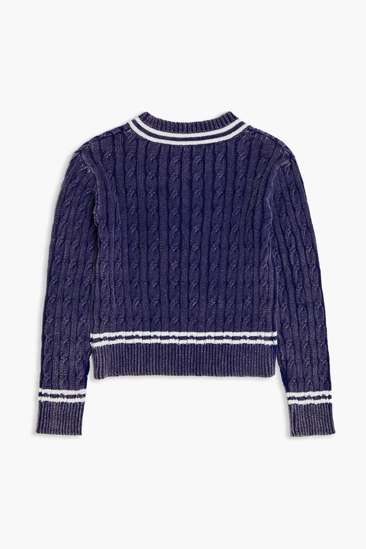 Girls Varsity-Striped Sweater (Kids)