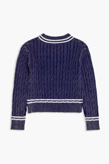Girls Varsity-Striped Sweater (Kids)