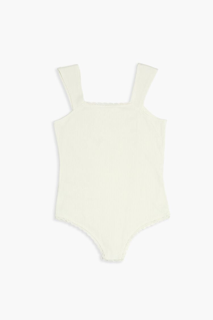 Girls Lace-Trim Bodysuit (Kids)