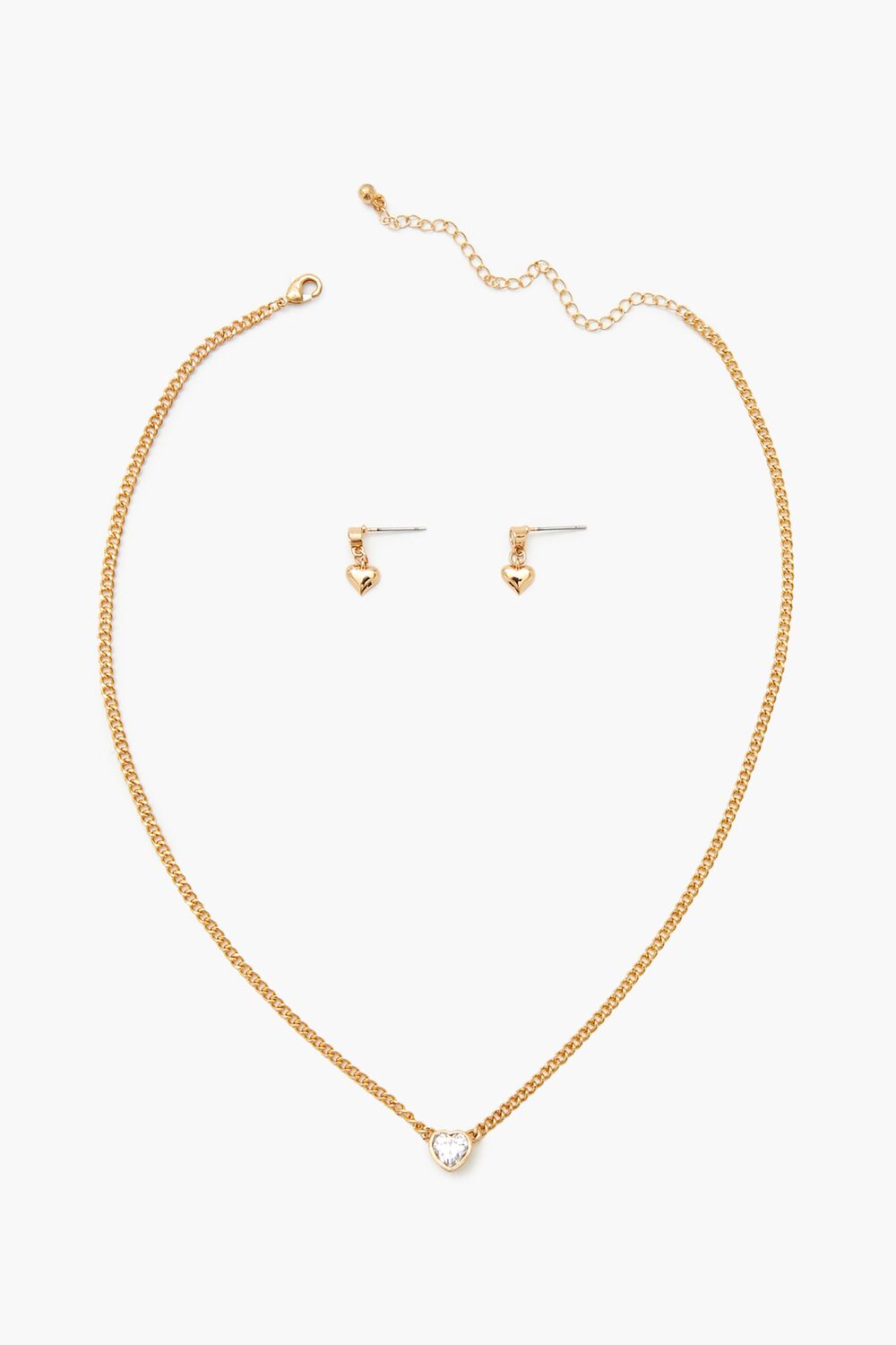 Heart Earrings & Necklace Set