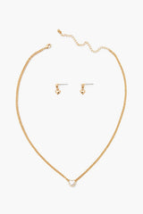 Heart Earrings & Necklace Set