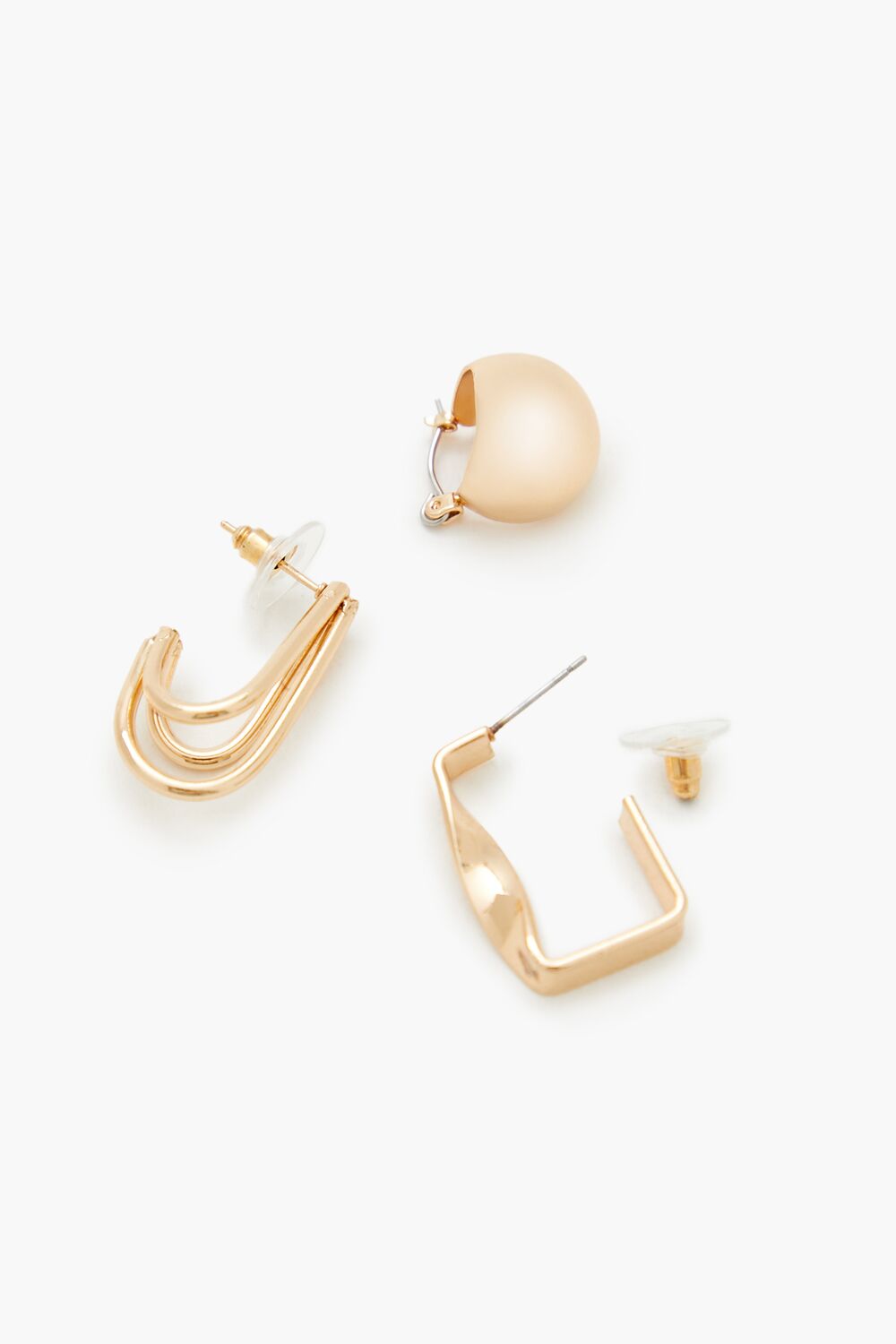 Geo Hoop Earring Set
