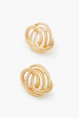 Etched Abstract Stud Earrings