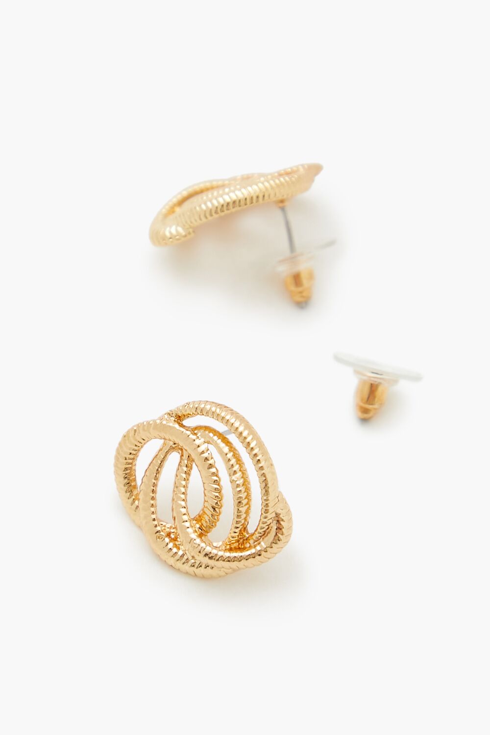 Etched Abstract Stud Earrings