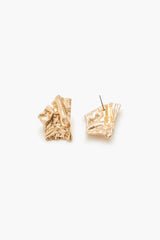 Hammered Geo Drop Earrings
