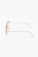 Rimless Heart Sunglasses