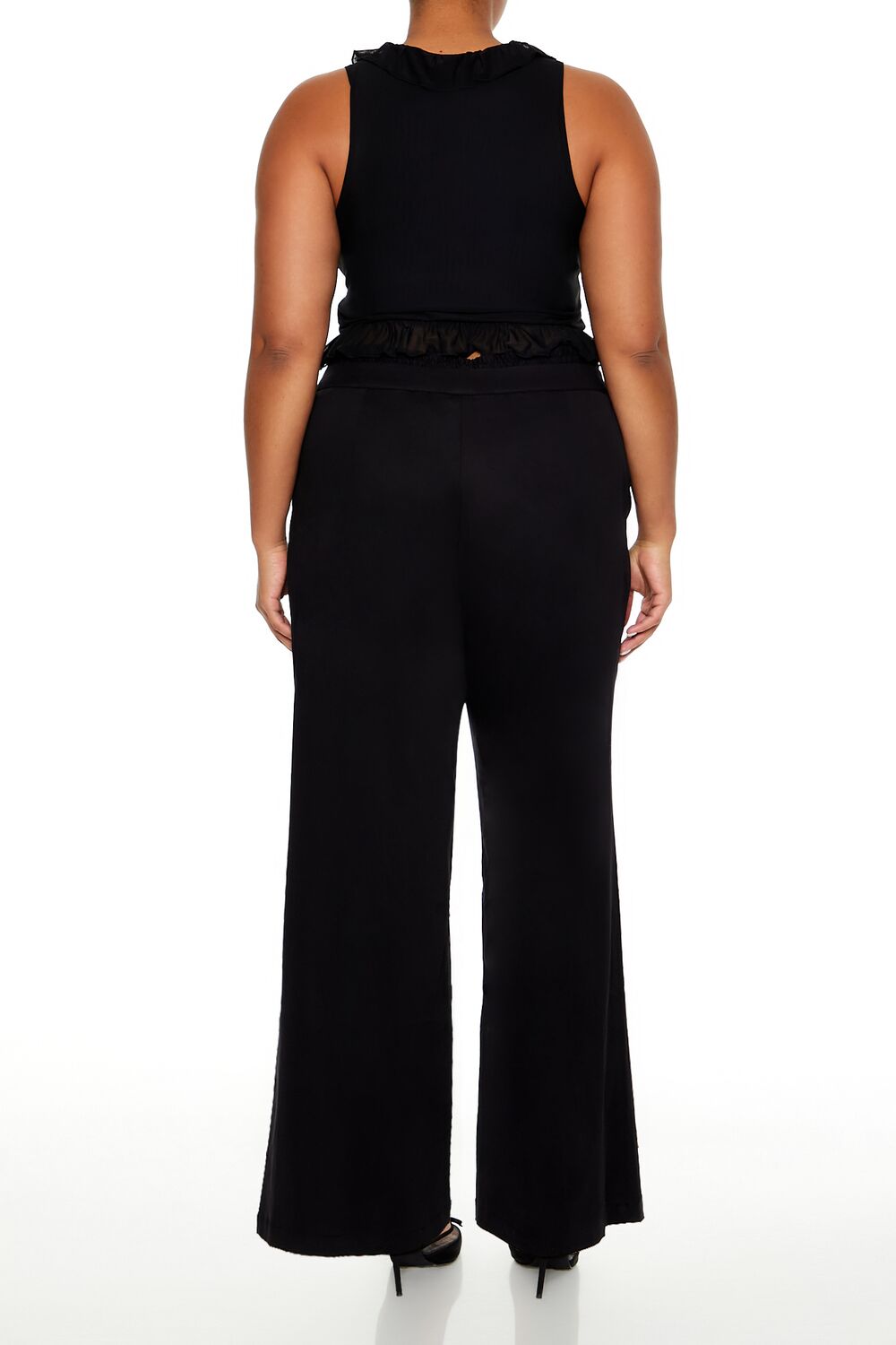 Plus Size Drawstring Straight Pants