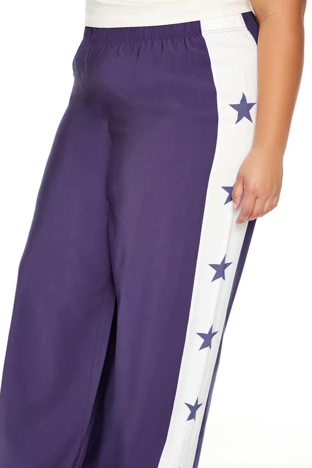 Plus Size Star Striped Pants