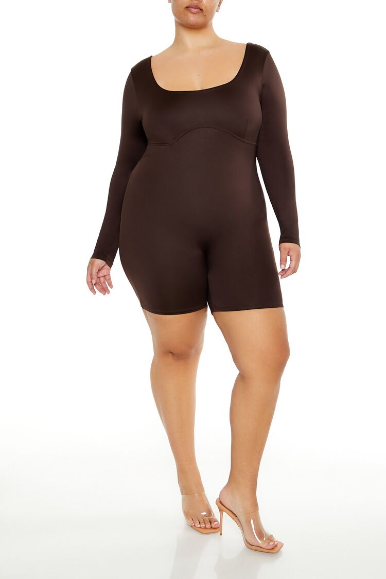 Plus Size Contour Sculpt Romper