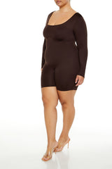 Plus Size Contour Sculpt Romper
