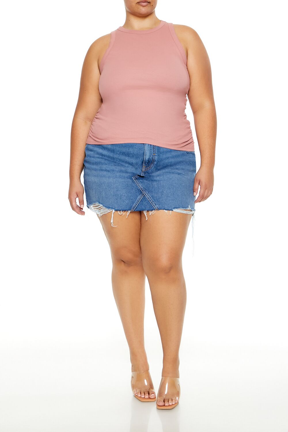 Plus Size Cotton-Blend Tank Top