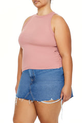 Plus Size Cotton-Blend Tank Top