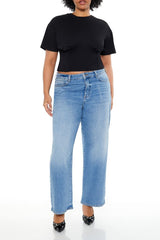 Plus Size Cropped Bustier Tee