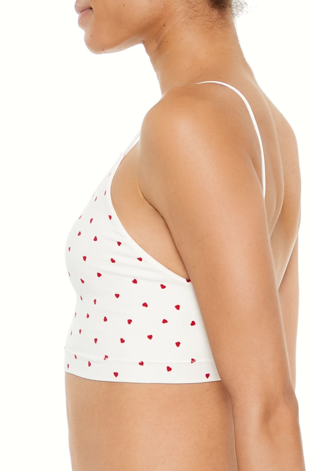 Seamless Heart Print Bralette