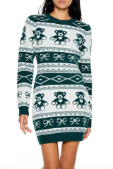 Fair Isle Mini Sweater Dress