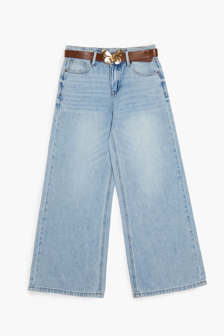 Girls Butterfly Belted Jeans (Kids)