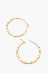Smooth Omega Hoop Earrings