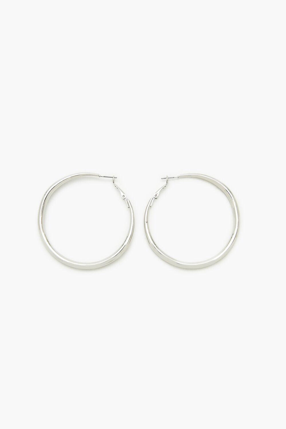 Smooth Omega Hoop Earrings
