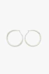 Smooth Omega Hoop Earrings
