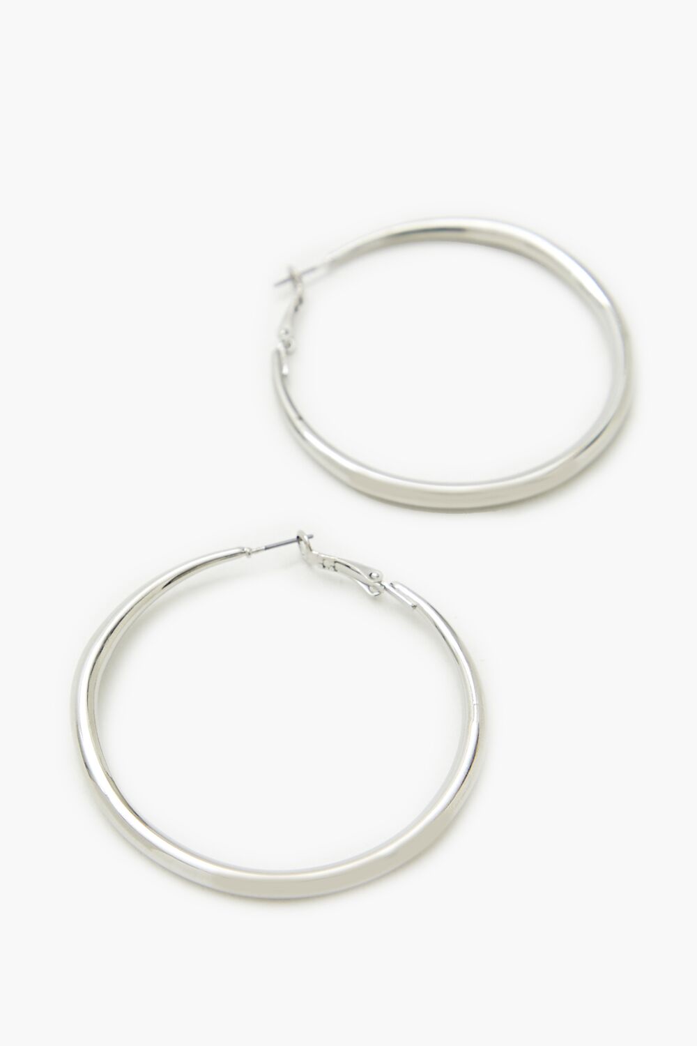 Smooth Omega Hoop Earrings