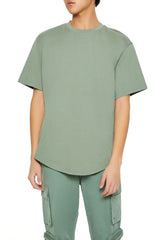Cotton Curved-Hem Tee