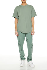 Cotton Curved-Hem Tee