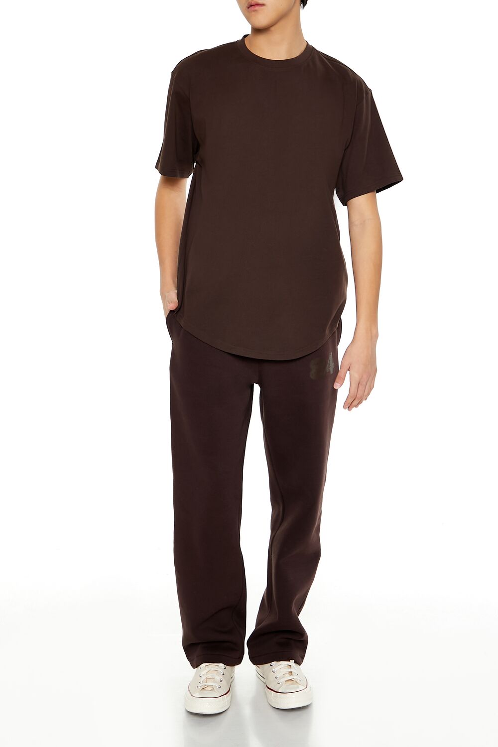 Cotton Curved-Hem Tee