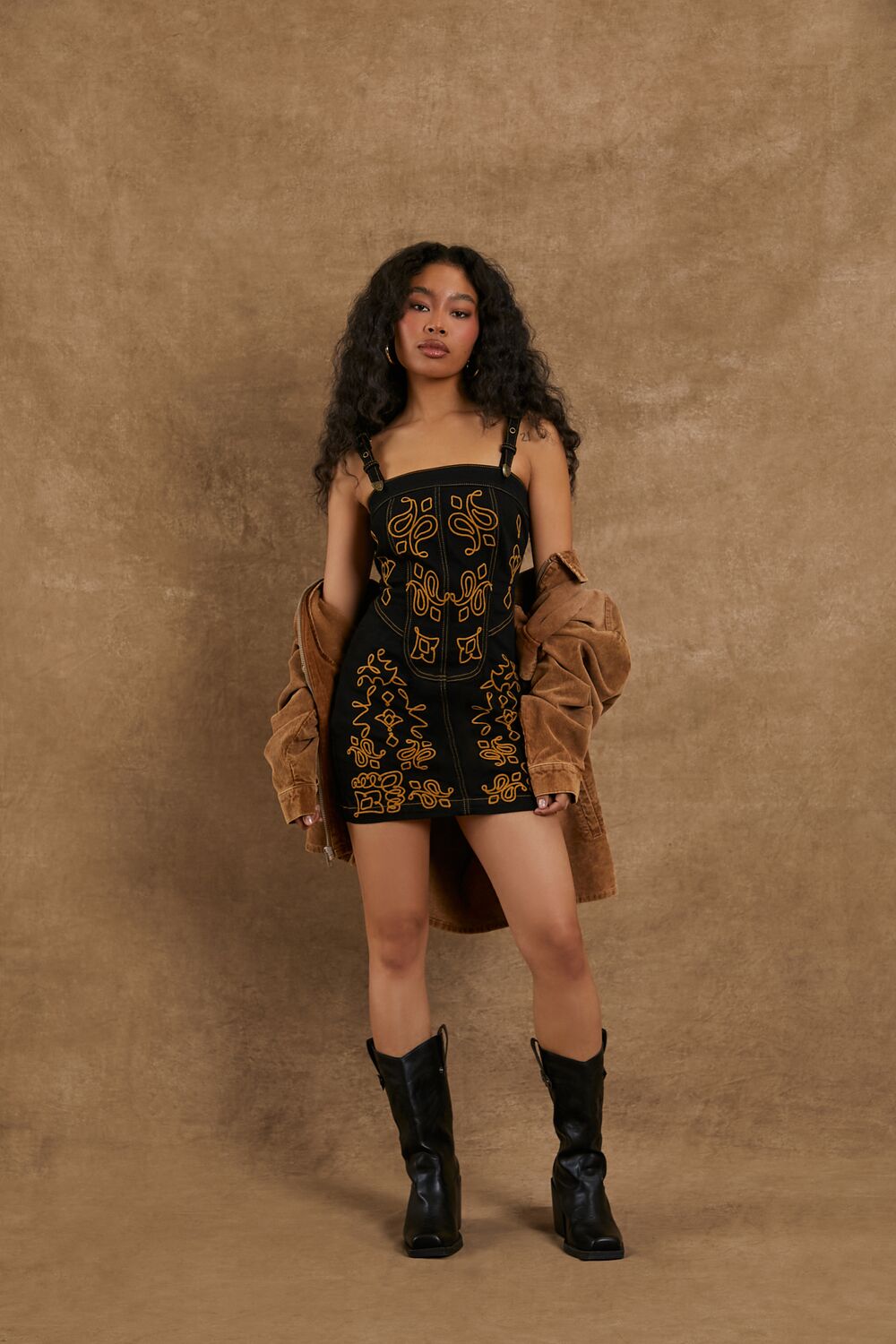 Compton Cowboys Denim Mini Dress