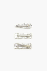 Hammered Geo Hair Clip Set