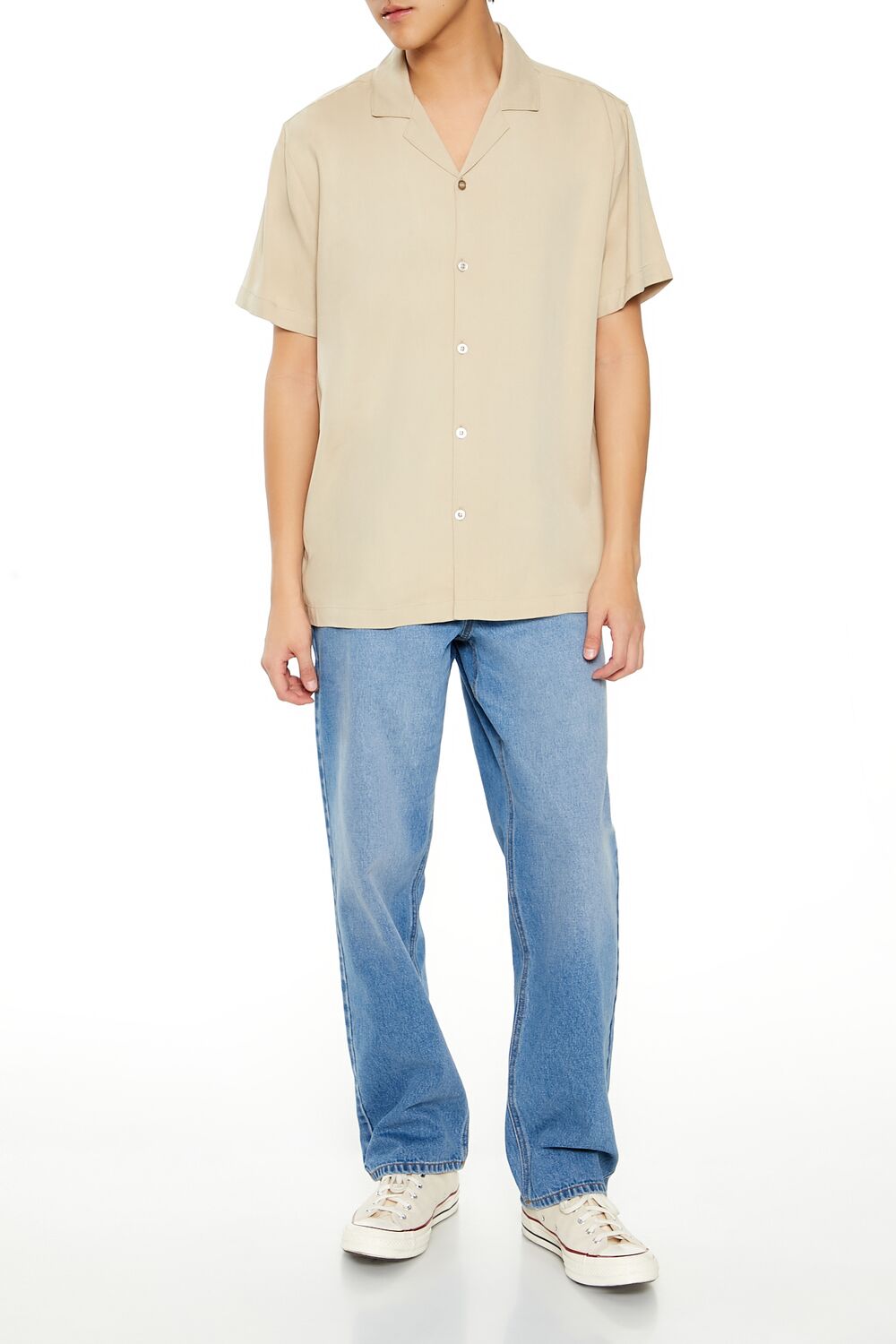 Rayon Cuban-Collar Shirt