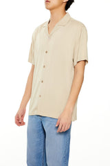 Rayon Cuban-Collar Shirt