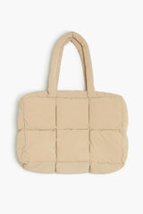 Quilted Puffer Tote Bag