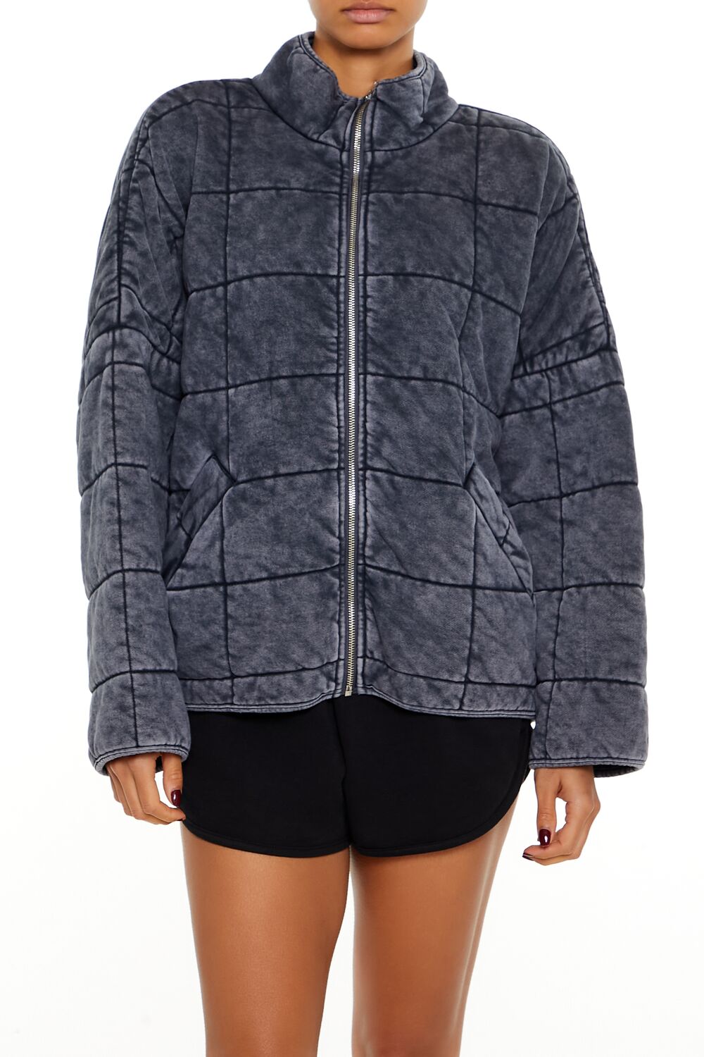 Quilted Zip-Up Jacket