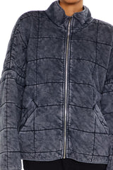 Quilted Zip-Up Jacket