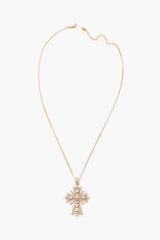 Rhinestone Cross Pendant Necklace