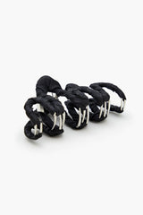 Ribbon-Wrapped Claw Hair Clip