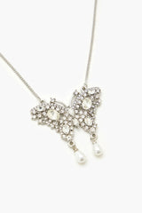 Rhinestone Butterfly Necklace