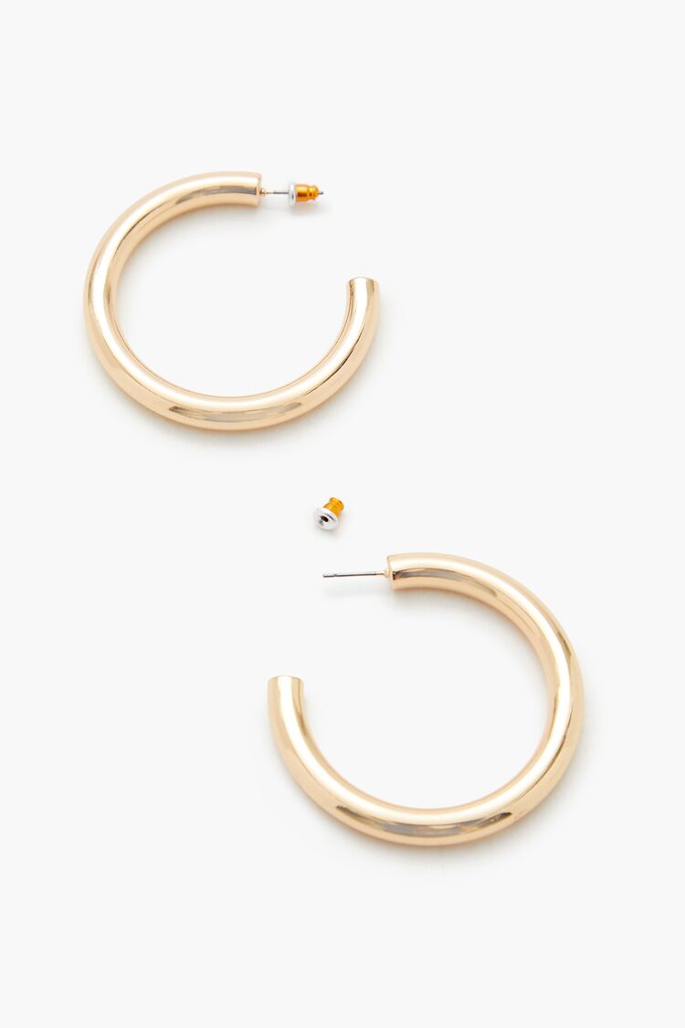 Smooth Hoop Earrings