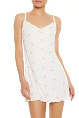 Floral Print Pajama Slip Dress