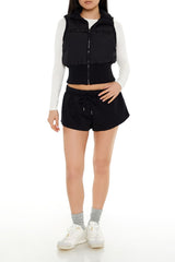 Cropped Zip-Up Vest