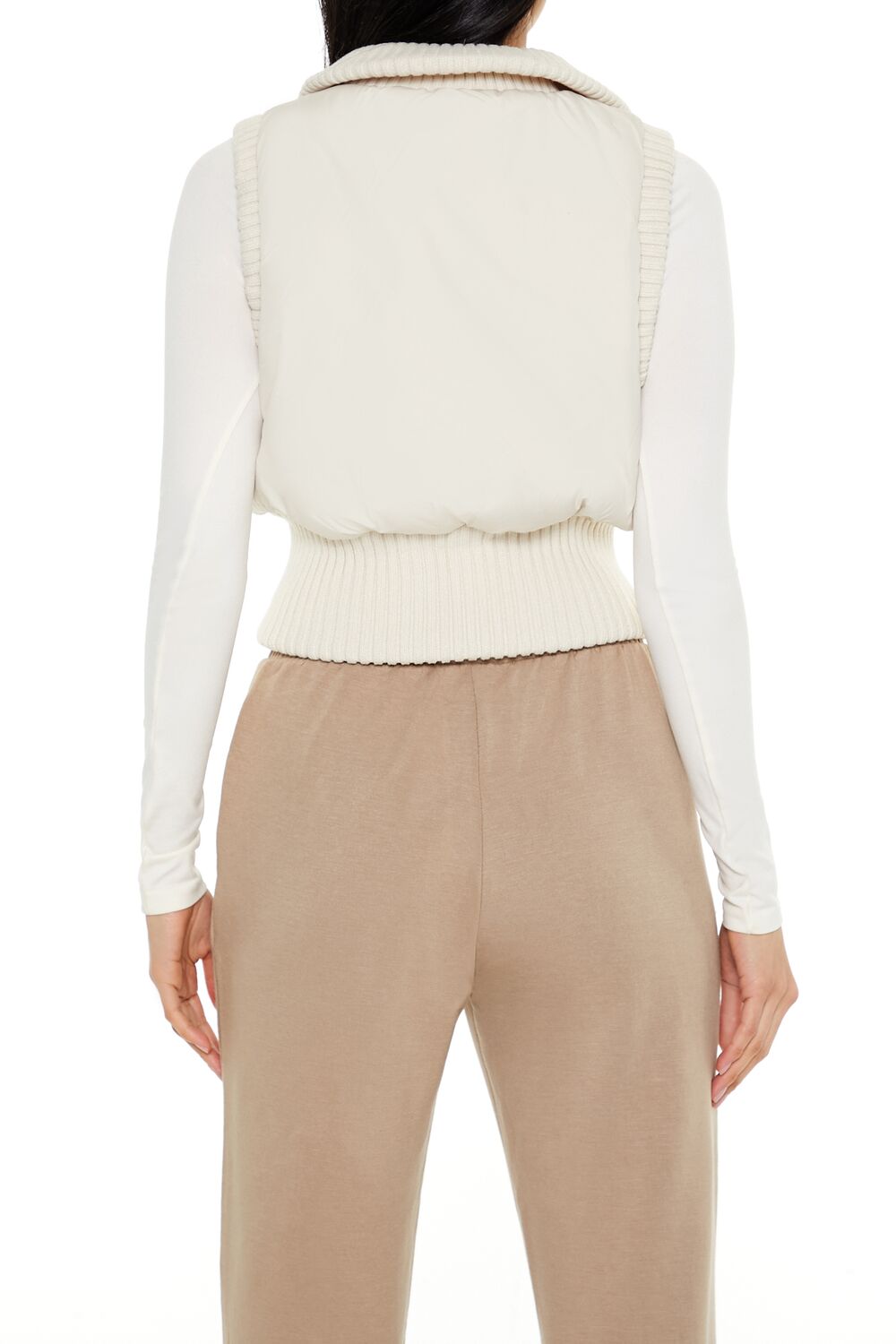 Cropped Zip-Up Vest