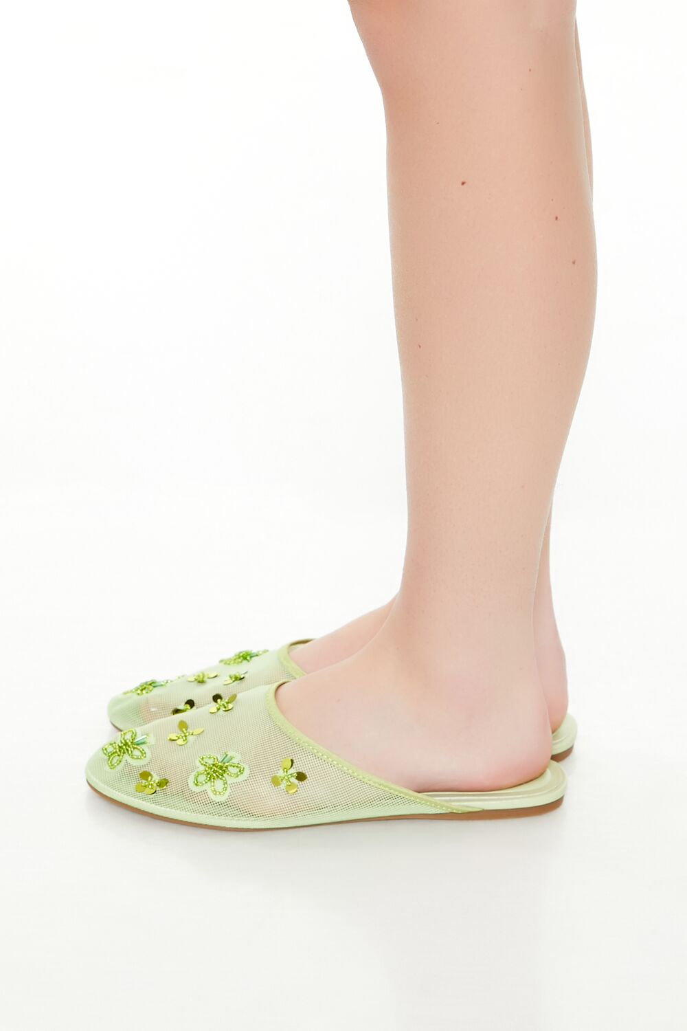 Sequin Floral Embroidered Sandals