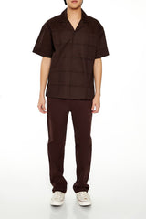 Embroidered Grid Shirt