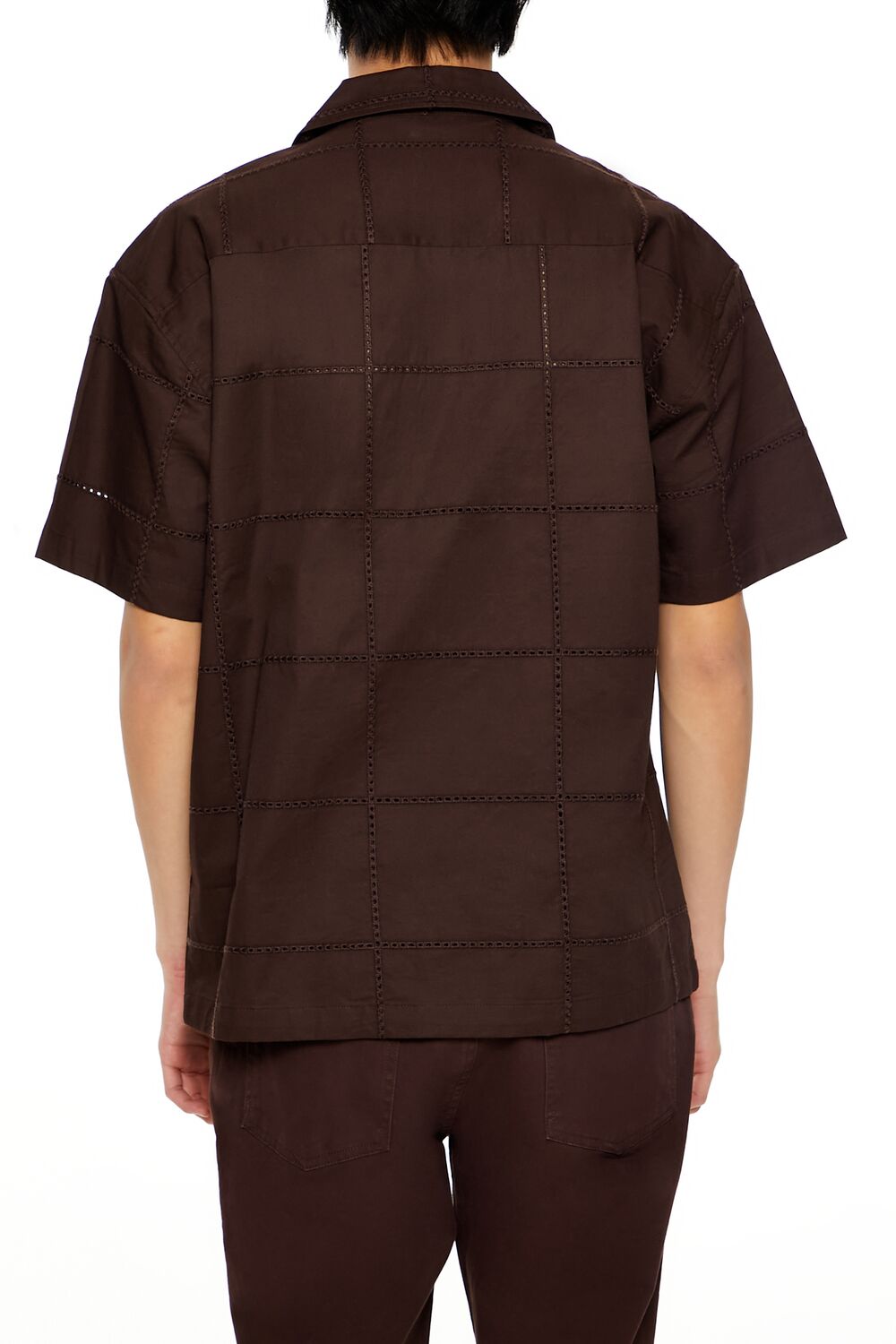 Embroidered Grid Shirt