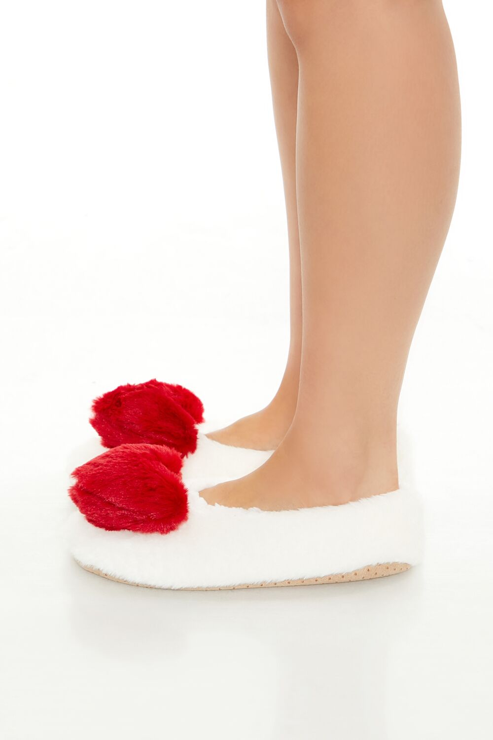 Plush Heart House Slippers