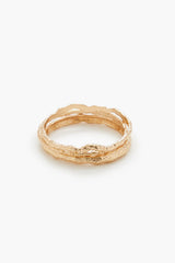 Hammered Bangle Bracelet Set