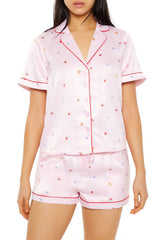 Fruit Shirt & Shorts Pajama Set