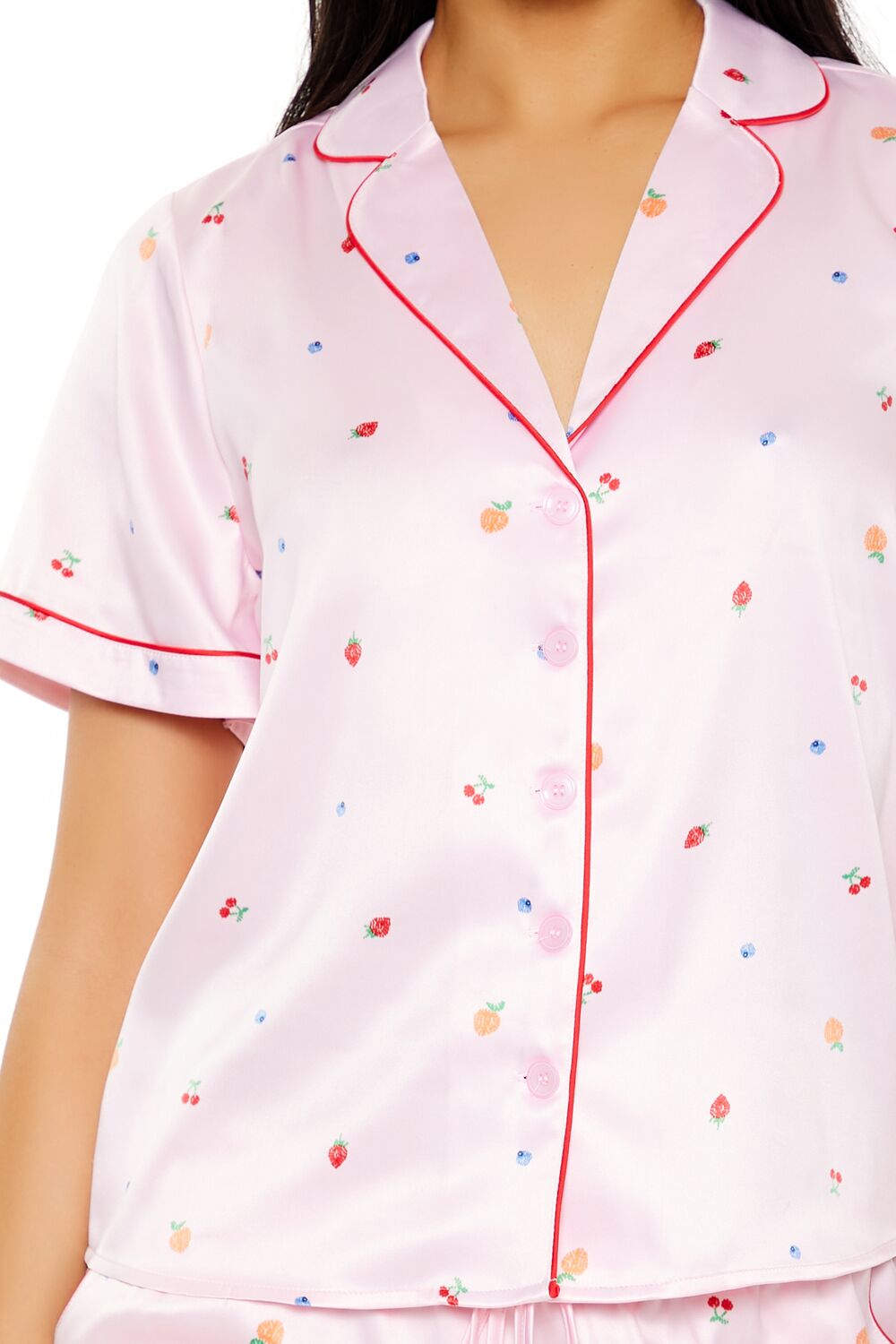 Fruit Shirt & Shorts Pajama Set