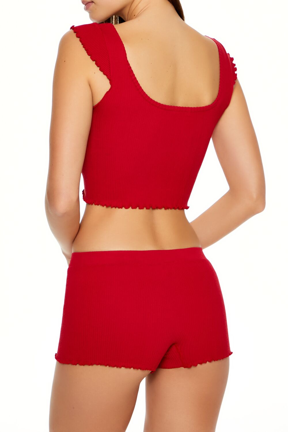 Seamless Bow Pajama Crop Top