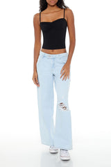 Sweetheart Cropped Cami